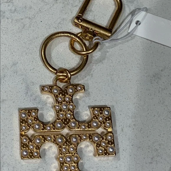 Tory Burch Pearl Key Fob/ Handbag charm. NWT - Picture 3 of 10